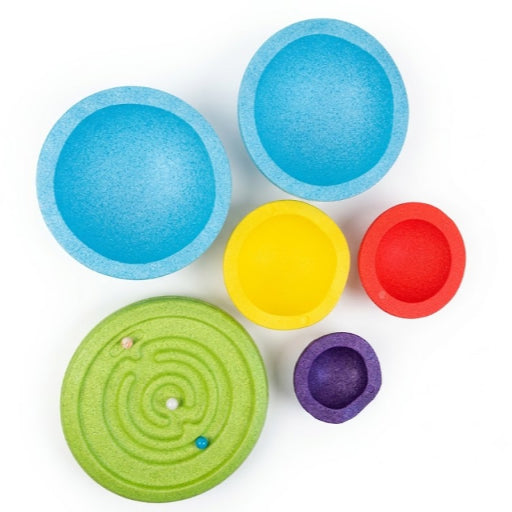 3-in-1 Balance Board & Stepping Stones for Kids | Maze Sensory Play Set