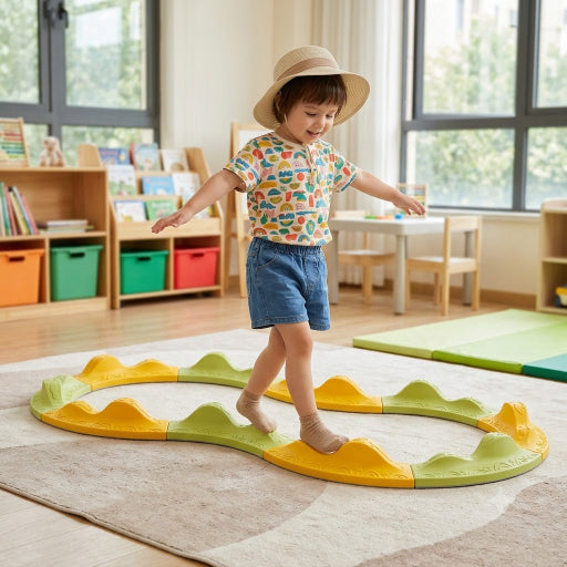 Peak Curved Stacking Balance Board — Snap-Lock Sensory Play Set