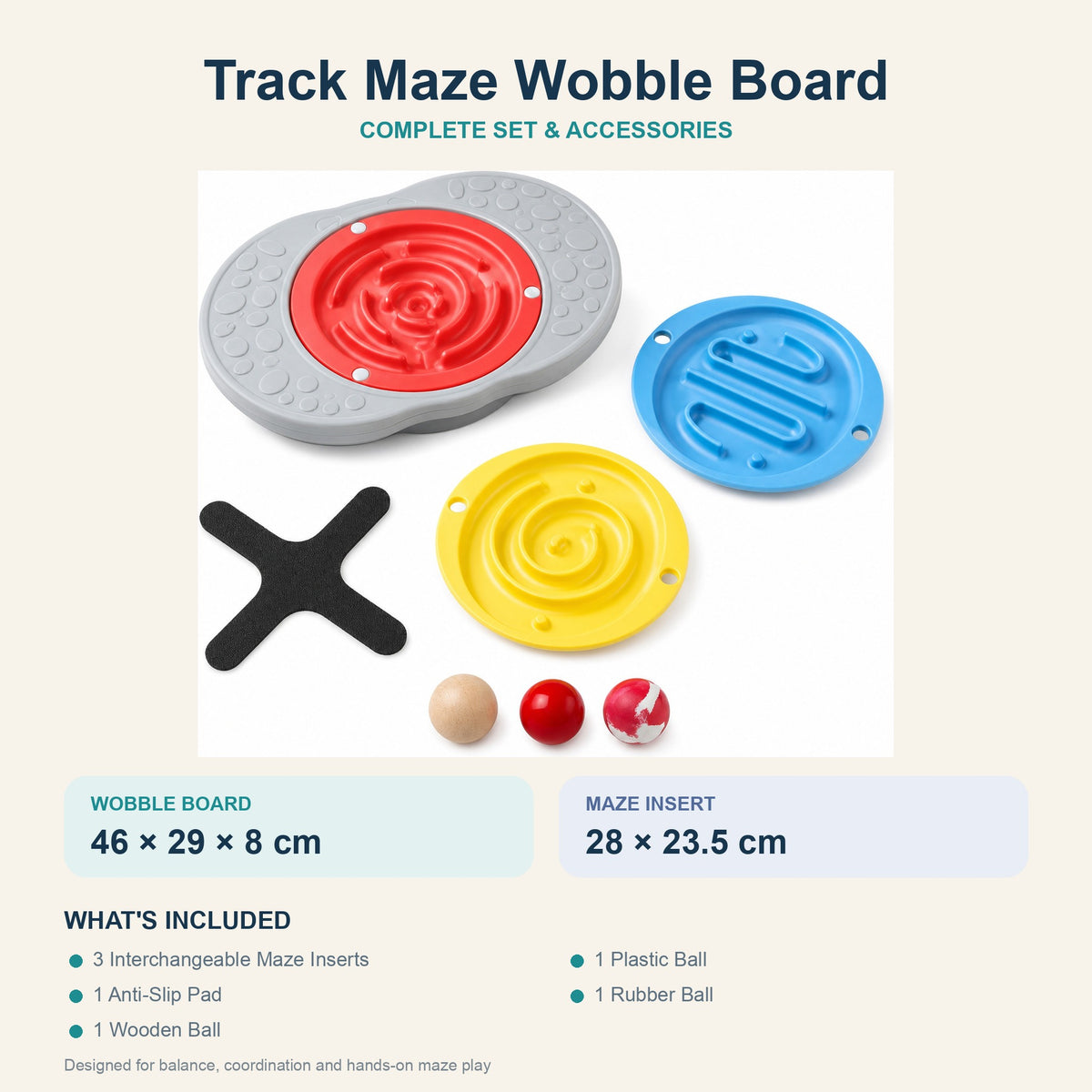 Track Seesaw — Rocking Balance Toy with Ball Tracks | Ages 3–8