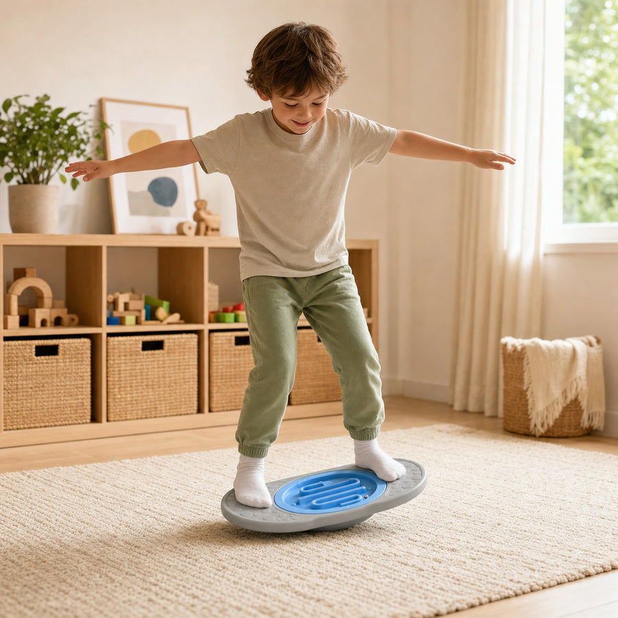 Track Seesaw — Rocking Balance Toy with Ball Tracks | Ages 3–8