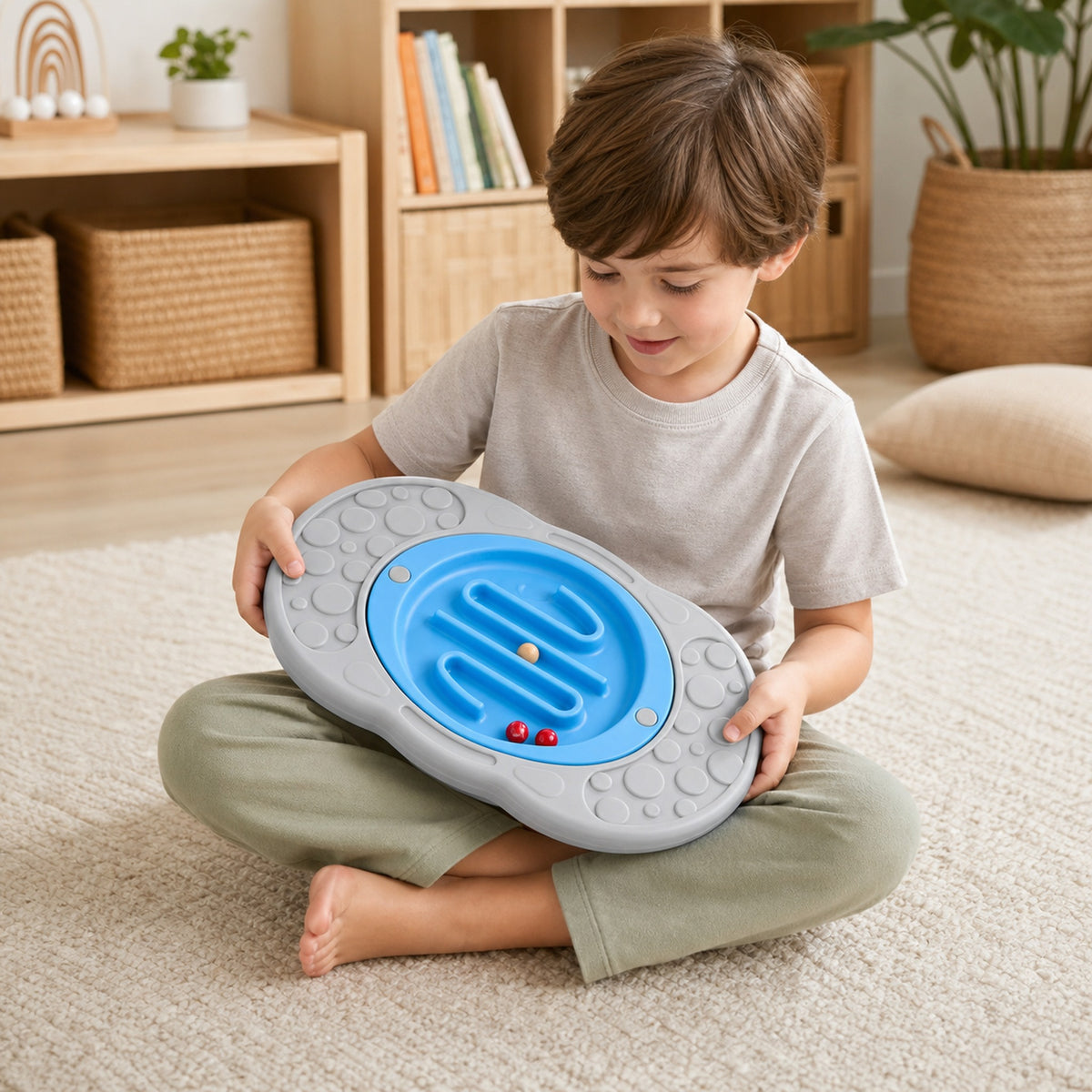 Track Seesaw — Rocking Balance Toy with Ball Tracks | Ages 3–8