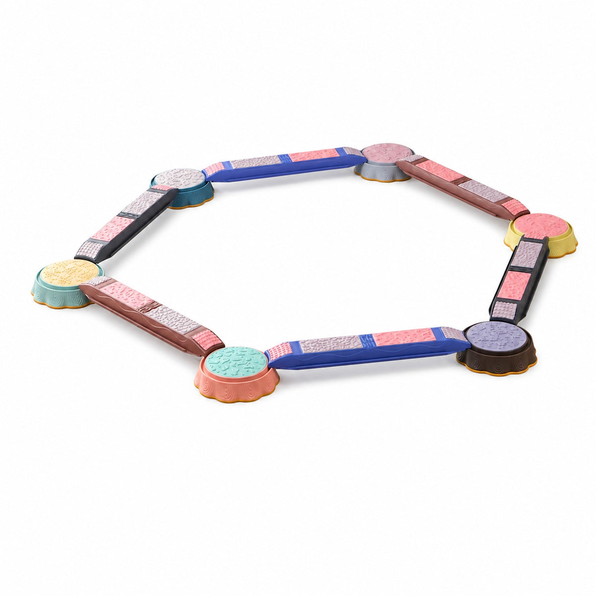 Kids Balance Board — 6 Planks & 6 Stumps Balance Training Set