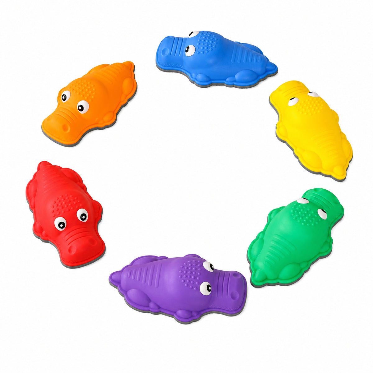 Crocodile Stepping Stones — 6-Piece Sensory Play Set