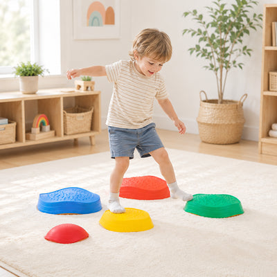 Rainbow Stepping Stones for Kids